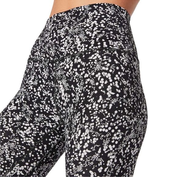 Lululemon Align Crop Leggings Chirasu Black Polkadot Cropped Pant Polka Dots 4 - Picture 1 of 8